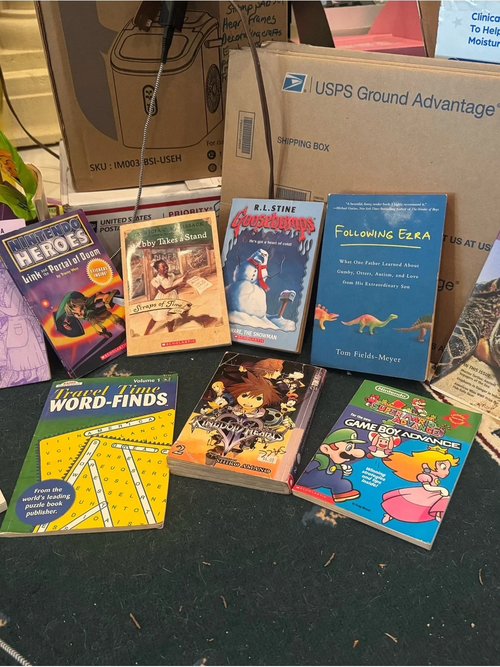 Assorted Kids Books and Activity Book Set - Blue, Green, Pink Covers